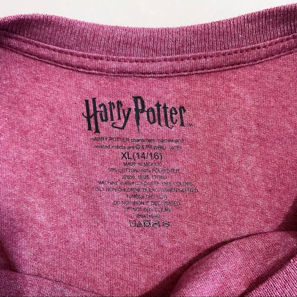 Harry Potter Boy's Gryffindor Graphic Long Sleeve Crewneck Shirt Size XL - Picture 6 of 7
